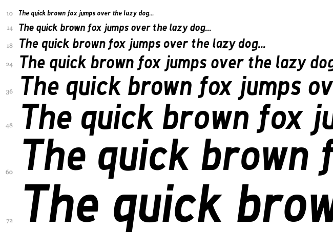 De Luxe Next font waterfall